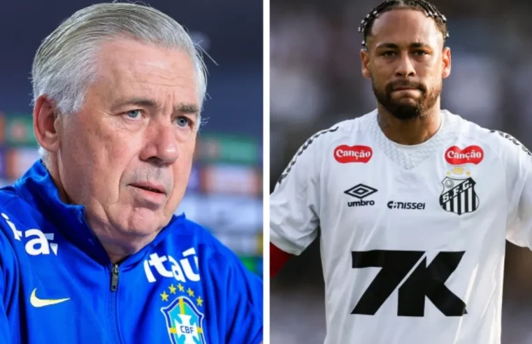 Ancelotti define papel de Neymar na Seleção: “não pode jogar pelas laterais